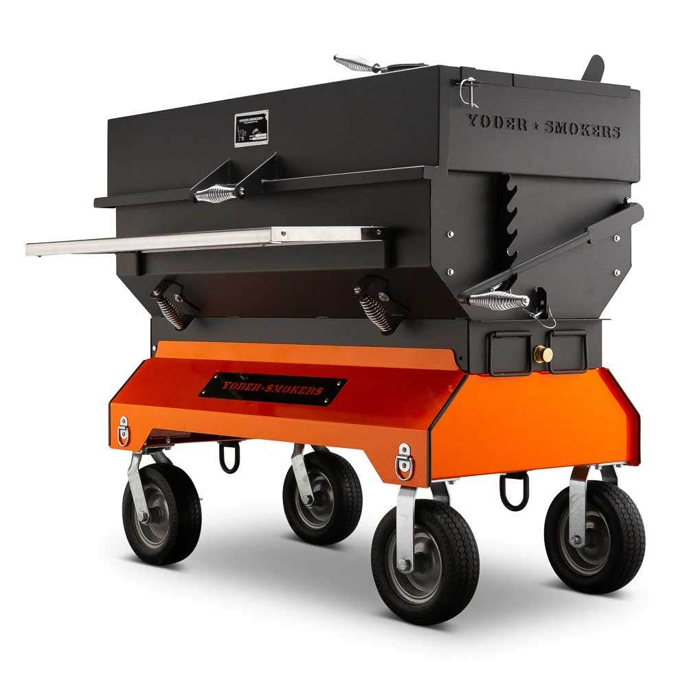 Yoder Smokers 48 inch Adjustable Charcoal Grill on Competition Cart Outdoor Grills