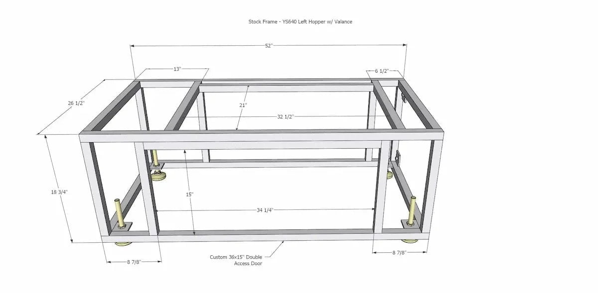Yoder Smokers Built-In YS640s Pellet Grill Island Outdoor Grills