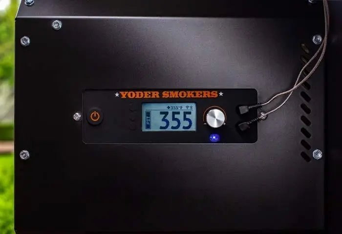 Yoder Smokers Built-In YS640s Pellet Grill with Island Frame & Double Access Doors Outdoor Grills