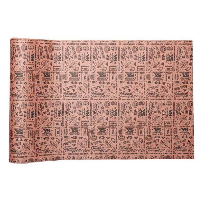 Pink Butcher Paper with Yoder Smoker Designs