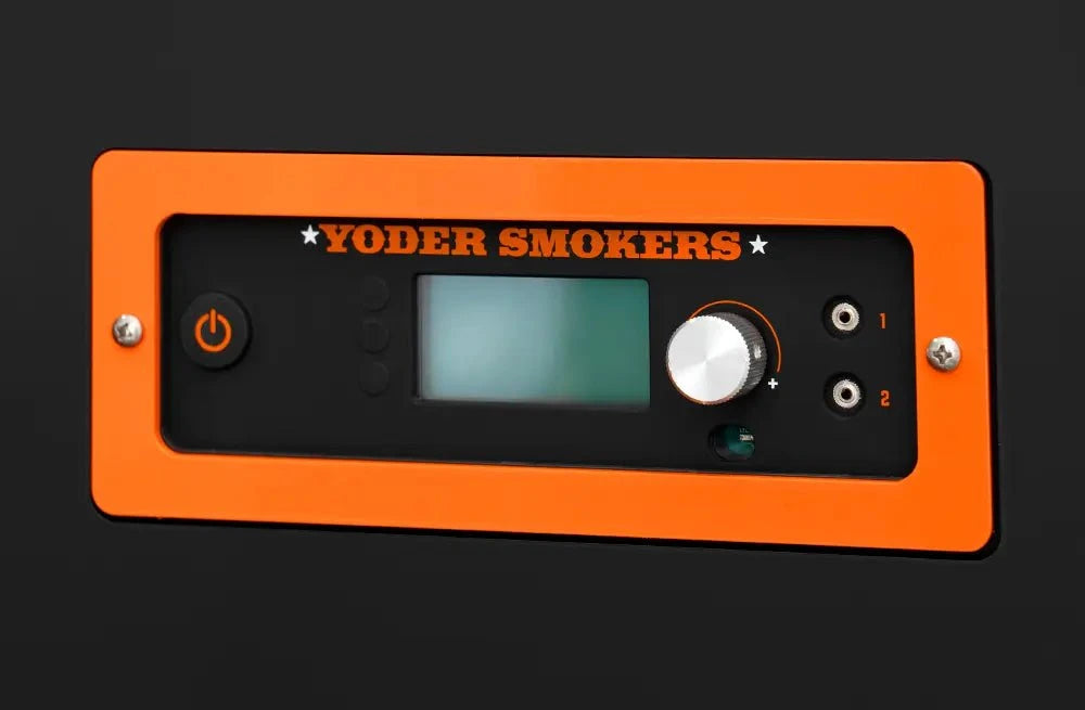 Yoder Smokers Cimarron S Pellet Smoker on a Competition Cart Outdoor Grill