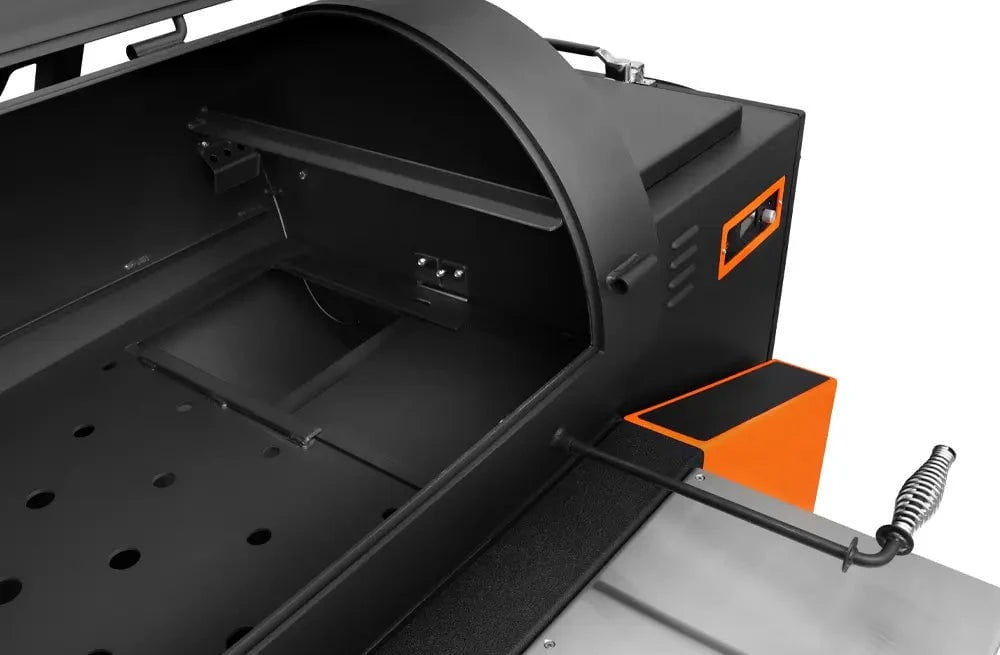 Yoder Smokers Cimarron S Pellet Smoker on a Competition Cart Outdoor Grill