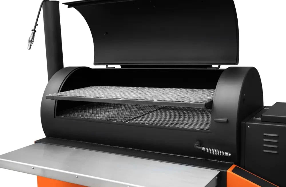 Yoder Smokers Cimarron S Pellet Smoker on a Competition Cart Outdoor Grill