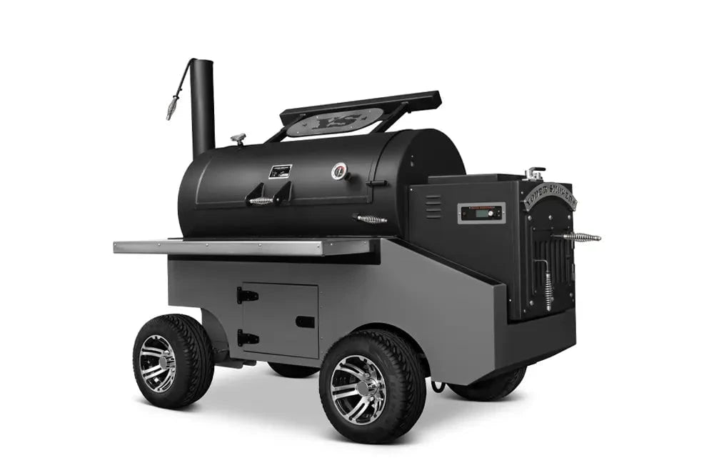Yoder Smokers Cimarron S Pellet Smoker on a Competition Cart Outdoor Grill Silver 12047851