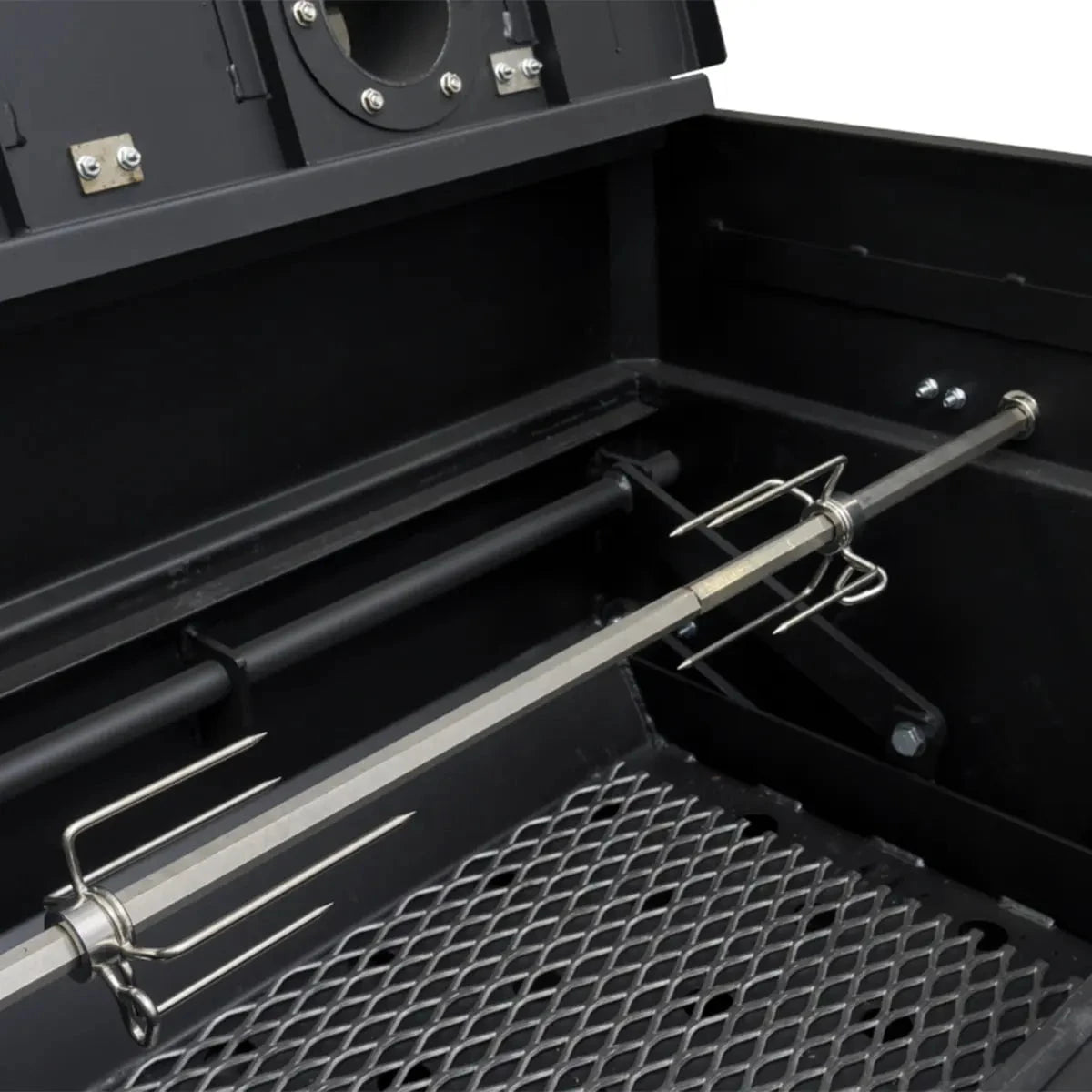 Yoder Smokers Flat Top Charcoal Grill Rotisserie Kit Outdoor Grill Accessories 12048162