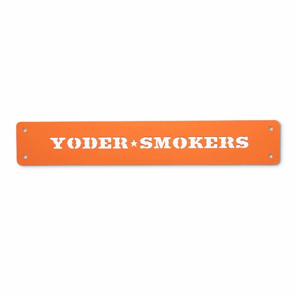 Yoder Smokers Logo Competition Cart Placards Outdoor Grill Replacement Parts Orange 12033467