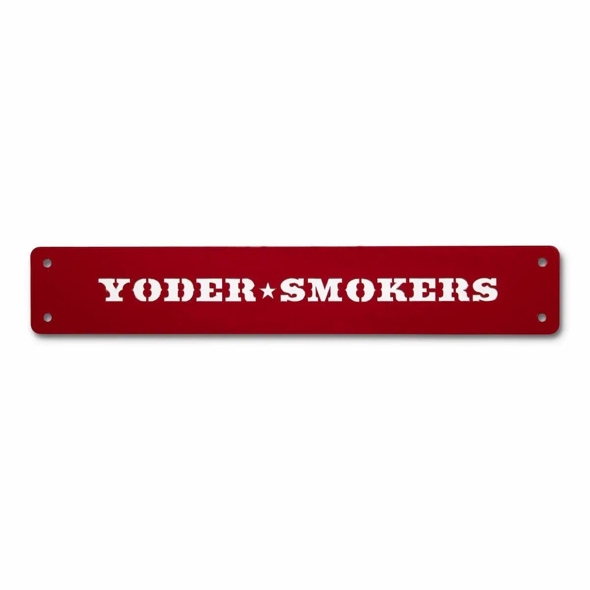 Yoder Smokers Logo Competition Cart Placards Outdoor Grill Replacement Parts Red 12033465