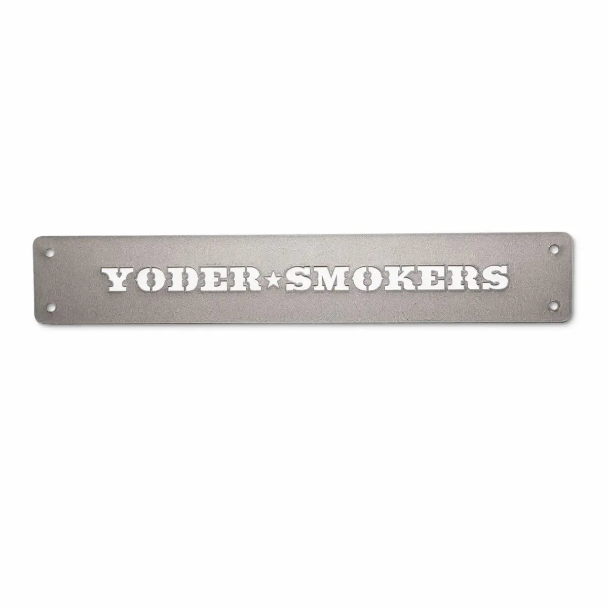 Yoder Smokers Logo Competition Cart Placards Outdoor Grill Replacement Parts Silver 12033468
