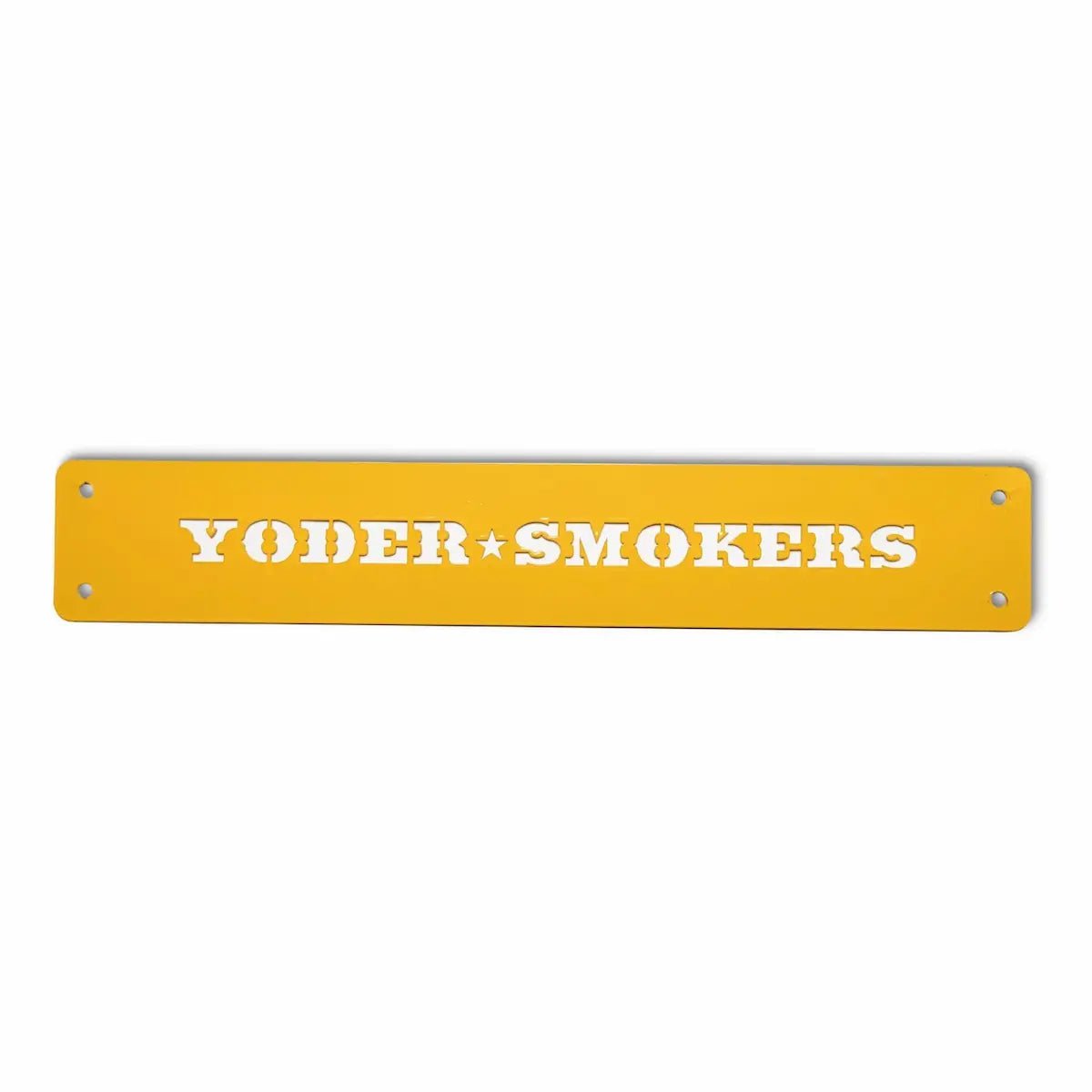 Yoder Smokers Logo Competition Cart Placards Outdoor Grill Replacement Parts Yellow 12033470