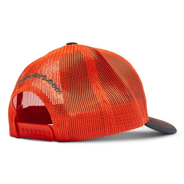 Yoder Smokers Trucker Hat, Charcoal/Orange Hats 12027455