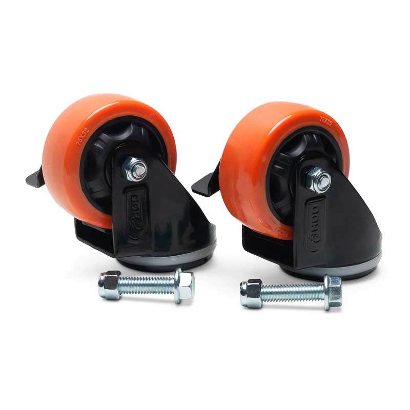 Yoder Smokers YS Series Pellet Grill Orange Caster Kit Outdoor Grill Accessories 12030388