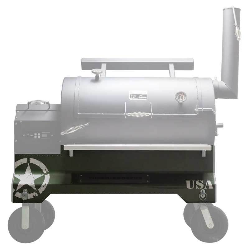 Yoder Smokers YS1500 Competition Cart Magnetic Wrap - Military Green Outdoor Grill Accessories 12030170
