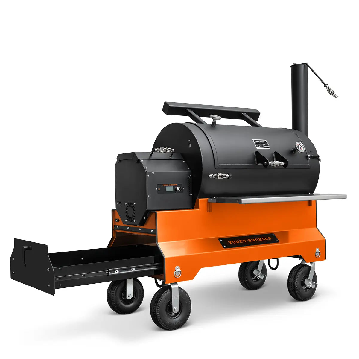 Yoder Smokers YS1500s Pellet BBQ Grill with Storage Drawer Outdoor Grill Orange 12047410
