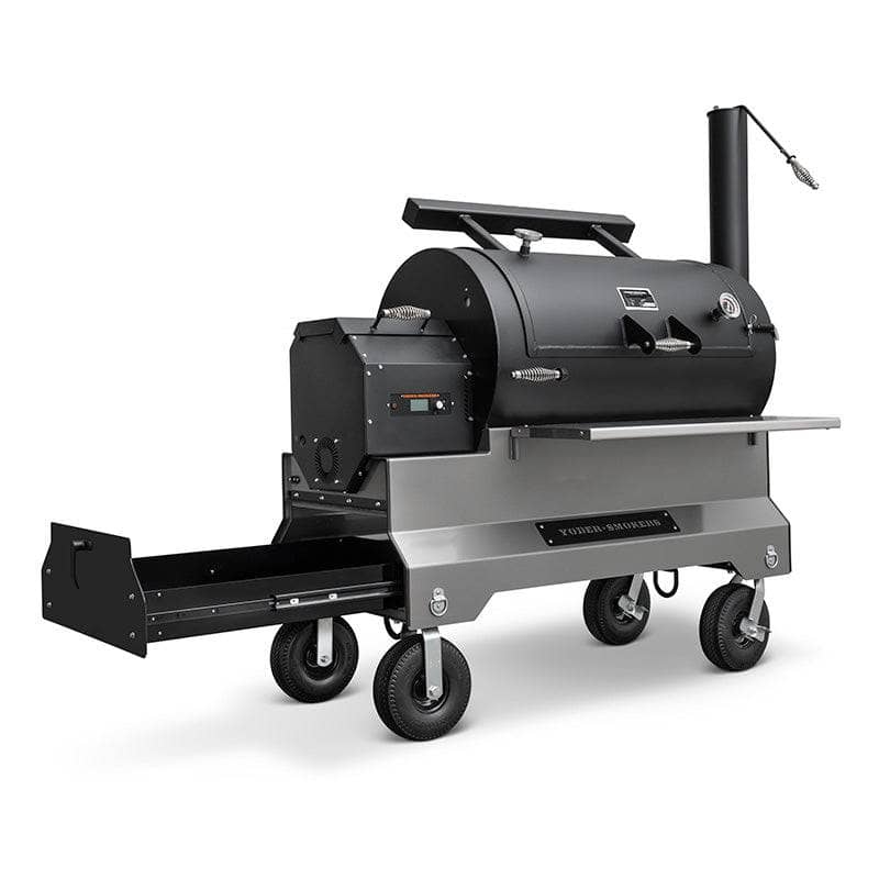 Yoder Smokers YS1500s Pellet BBQ Grill with Storage Drawer Outdoor Grill Silver 12047412