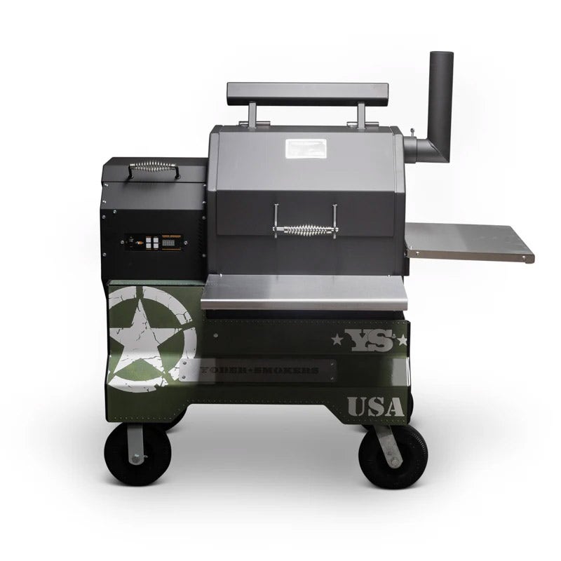 Yoder Smokers YS480 Competition Cart Magnetic Wrap - Military Green Outdoor Grill Accessories 12030167