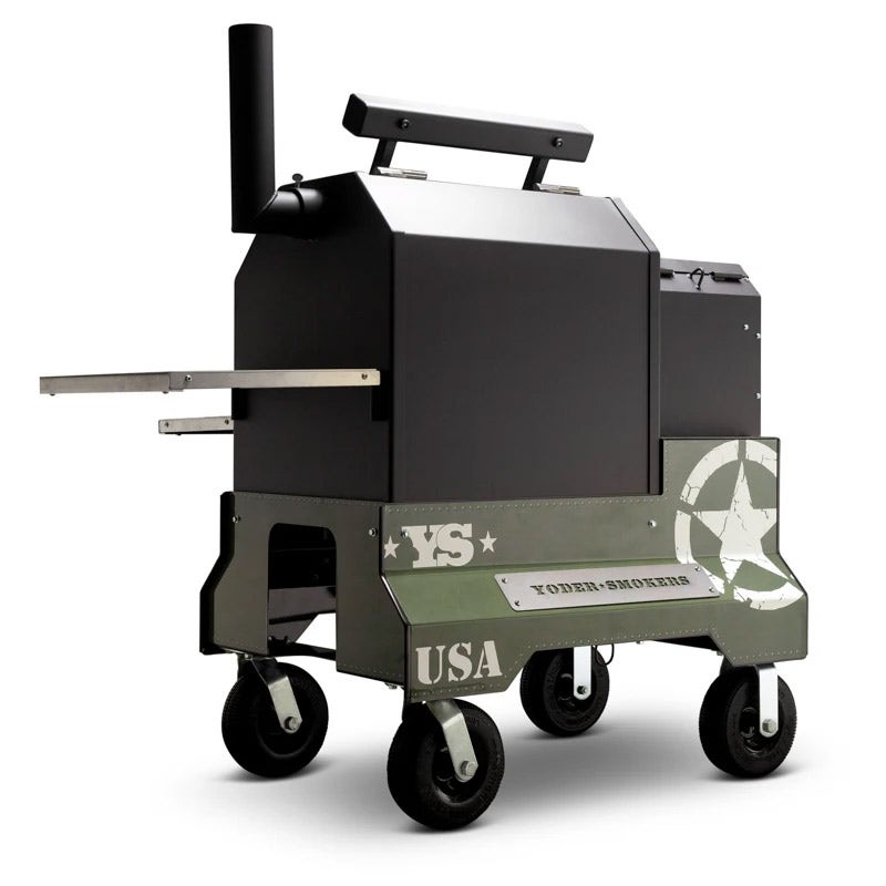 Yoder Smokers YS480 Competition Cart Magnetic Wrap - Military Green Outdoor Grill Accessories 12030167