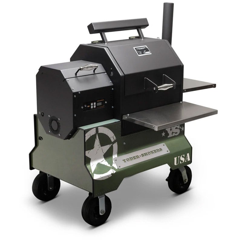 Yoder Smokers YS480 Competition Cart Magnetic Wrap - Military Green Outdoor Grill Accessories 12030167