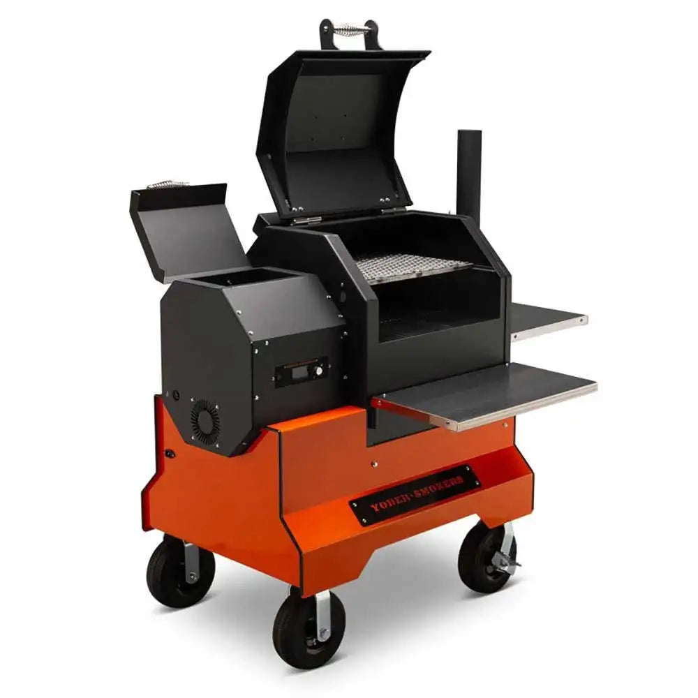 Yoder Smokers YS480s Pellet Grill on Competition Cart Outdoor Grills