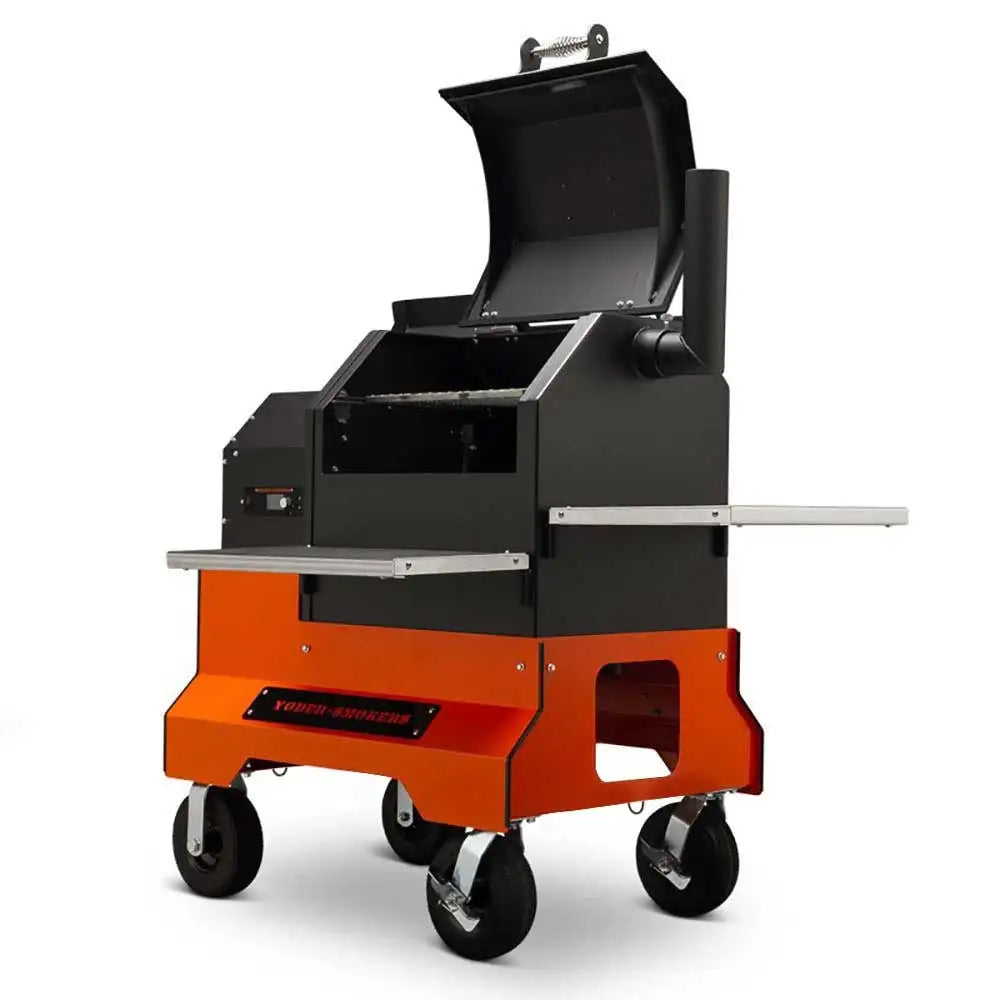 Yoder Smokers YS480s Pellet Grill on Competition Cart Outdoor Grills