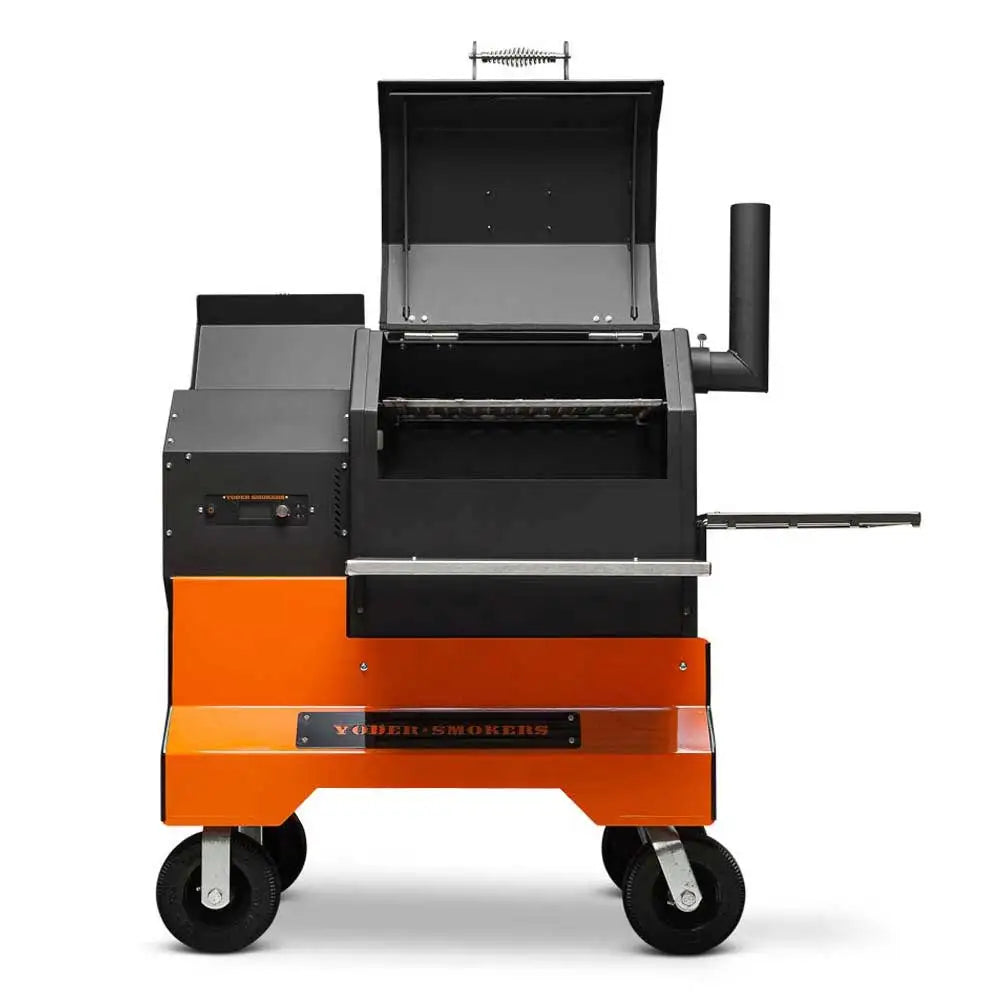 Yoder Smokers YS480s Pellet Grill on Competition Cart Outdoor Grills