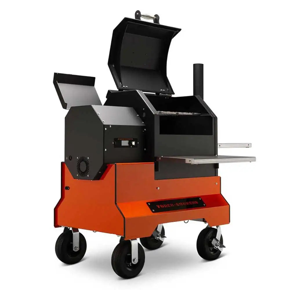 Yoder Smokers YS480s Pellet Grill on Competition Cart Outdoor Grills