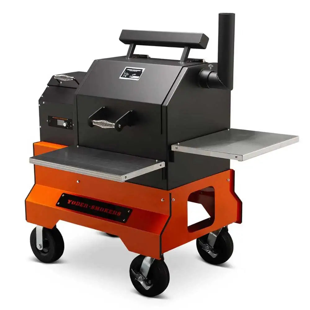 Yoder Smokers YS480s Pellet Grill on Competition Cart Outdoor Grills