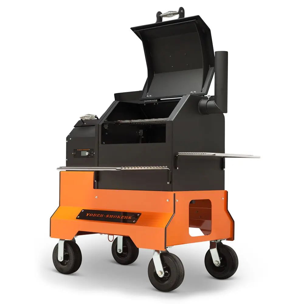 Yoder Smokers YS480s Pellet Grill on Competition Cart with Storage Drawer Outdoor Grill