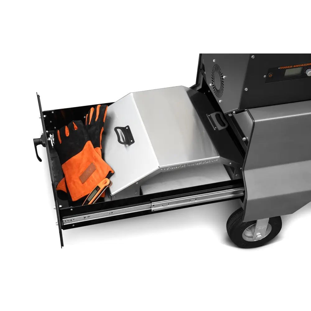Yoder Smokers YS480s Pellet Grill on Competition Cart with Storage Drawer Outdoor Grill