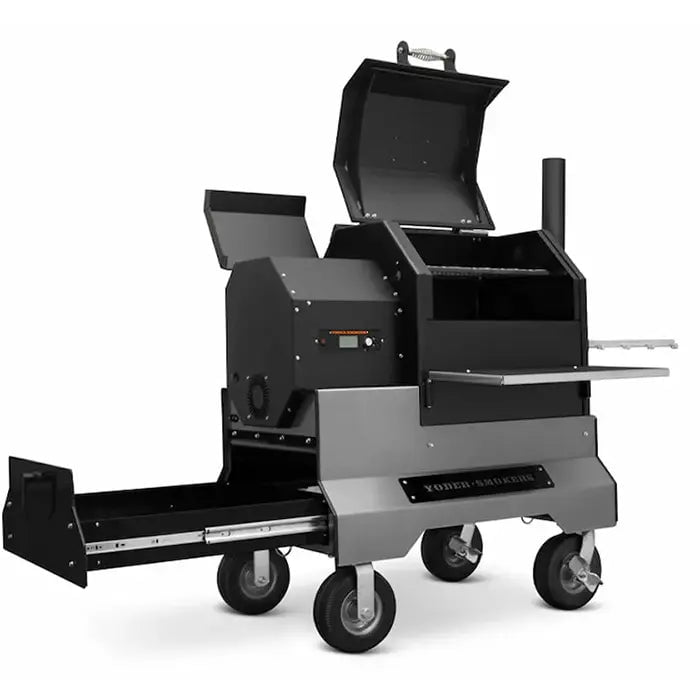 Yoder Smokers YS480s Pellet Grill on Competition Cart with Storage Drawer Outdoor Grill