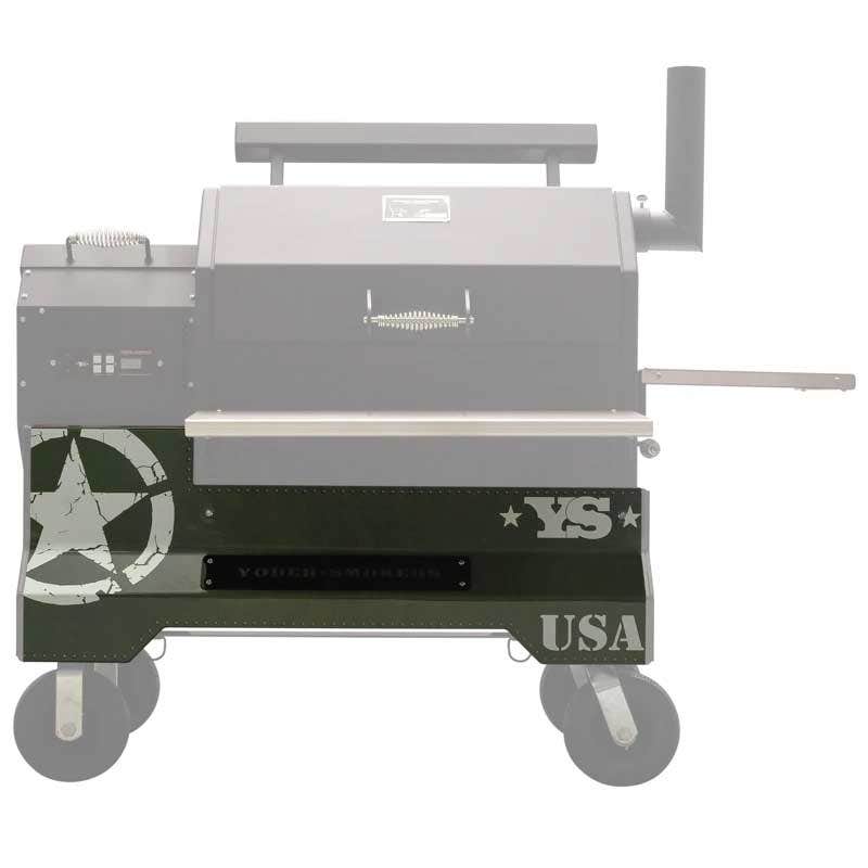 Yoder Smokers YS640 Competition Cart Magnetic Wrap - Military Green Outdoor Grill Accessories 12029999