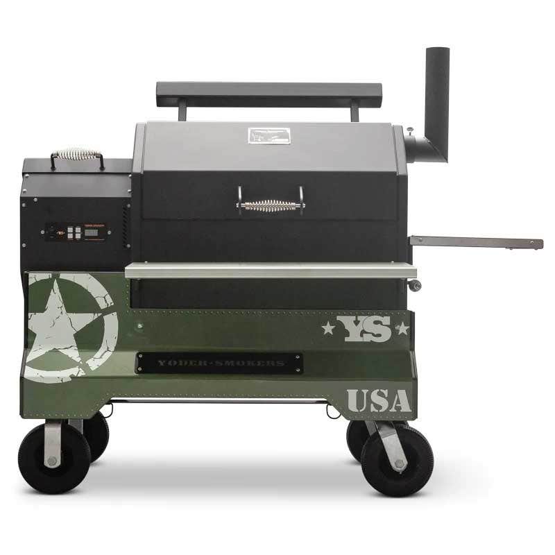 Yoder Smokers YS640 Competition Cart Magnetic Wrap - Military Green Outdoor Grill Accessories 12029999