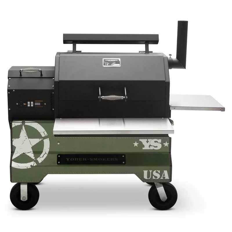 Yoder Smokers YS640 Competition Cart Magnetic Wrap - Military Green Outdoor Grill Accessories 12029999