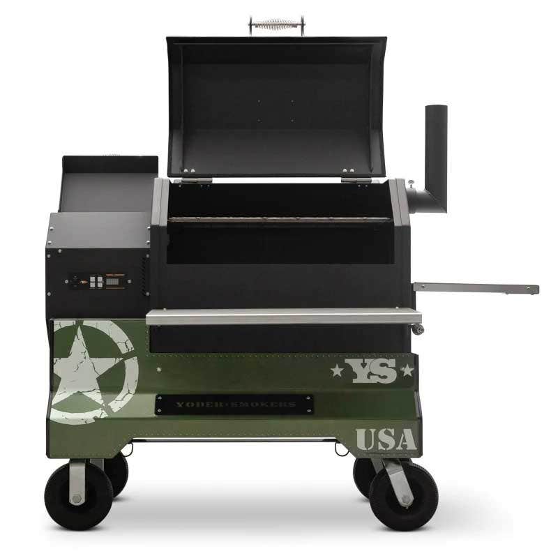 Yoder Smokers YS640 Competition Cart Magnetic Wrap - Military Green Outdoor Grill Accessories 12029999