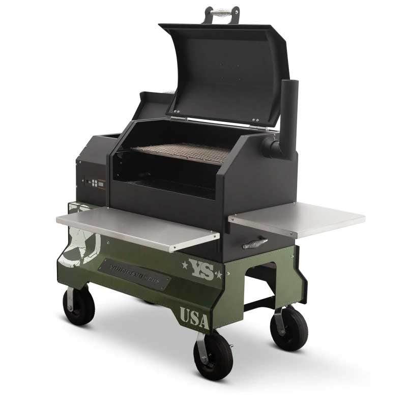 Yoder Smokers YS640 Competition Cart Magnetic Wrap - Military Green Outdoor Grill Accessories 12029999