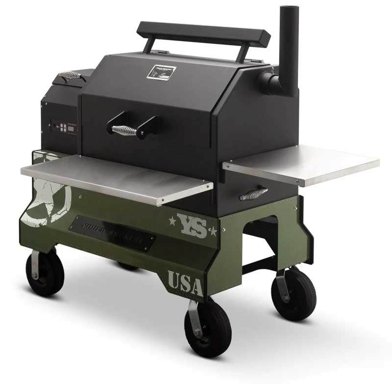 Yoder Smokers YS640 Competition Cart Magnetic Wrap - Military Green Outdoor Grill Accessories 12029999