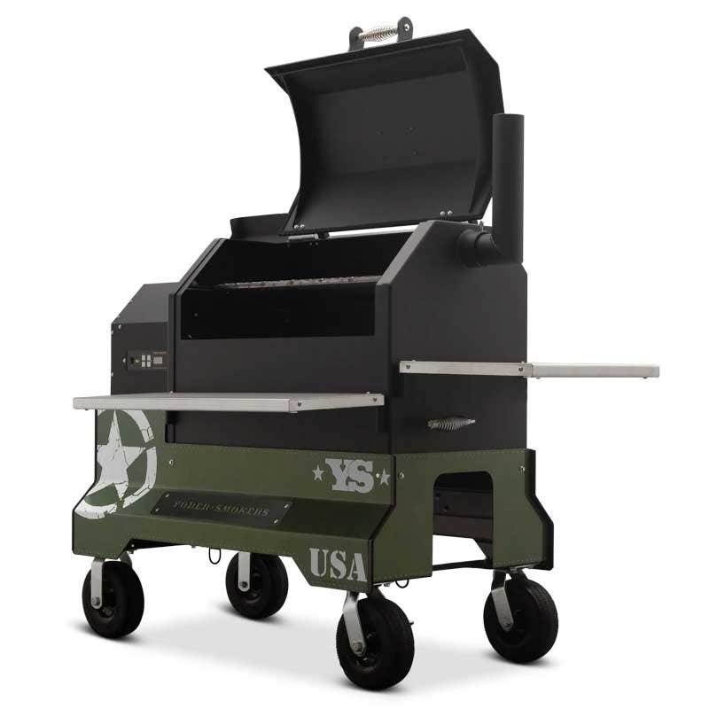 Yoder Smokers YS640 Competition Cart Magnetic Wrap - Military Green Outdoor Grill Accessories 12029999