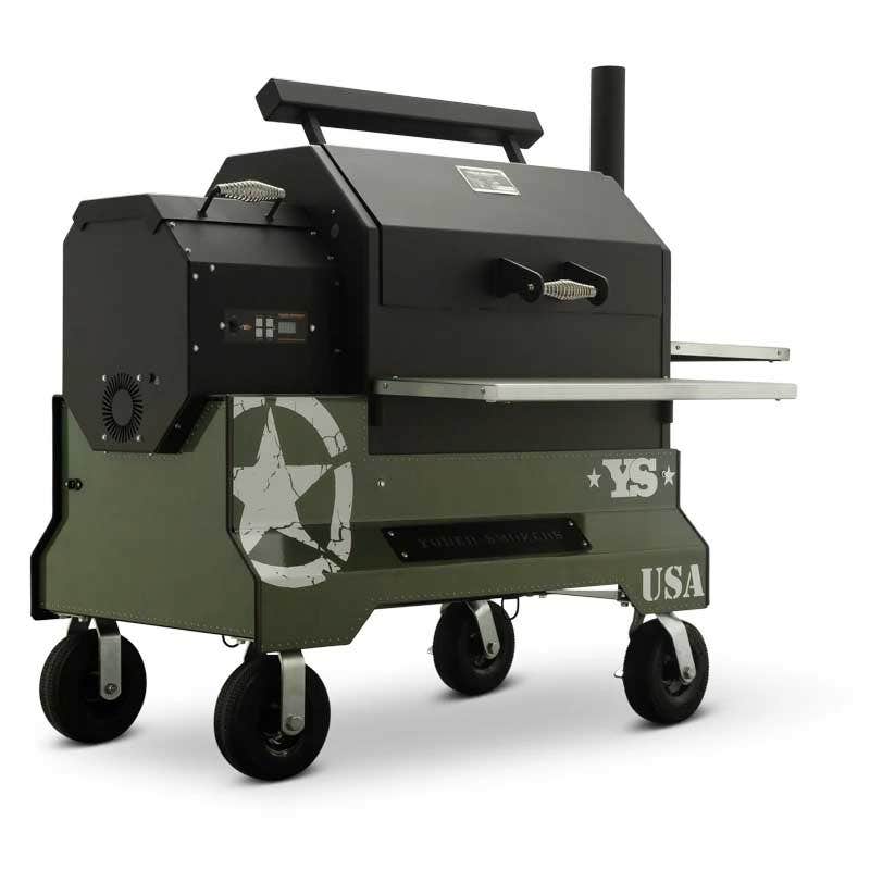 Yoder Smokers YS640 Competition Cart Magnetic Wrap - Military Green Outdoor Grill Accessories 12029999