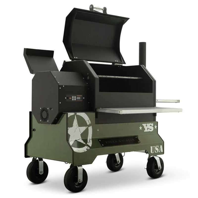 Yoder Smokers YS640 Competition Cart Magnetic Wrap - Military Green Outdoor Grill Accessories 12029999