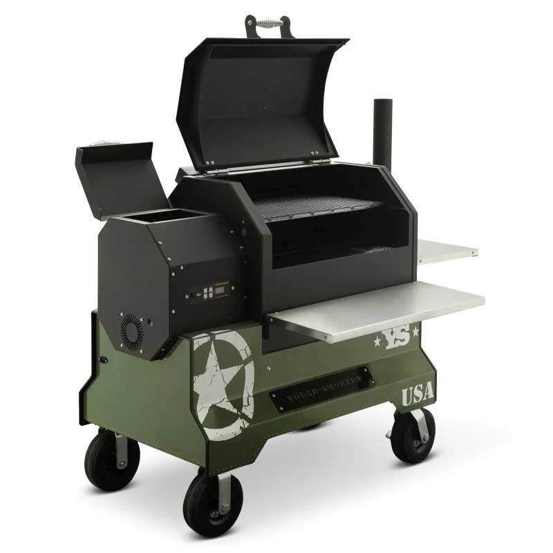 Yoder Smokers YS640 Competition Cart Magnetic Wrap - Military Green Outdoor Grill Accessories 12029999