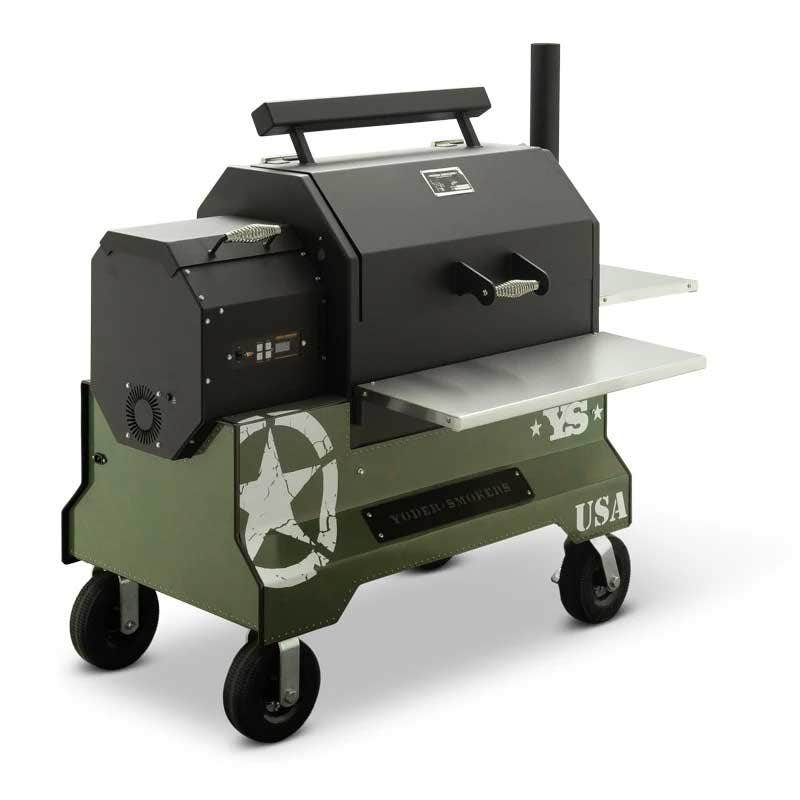 Yoder Smokers YS640 Competition Cart Magnetic Wrap - Military Green Outdoor Grill Accessories 12029999
