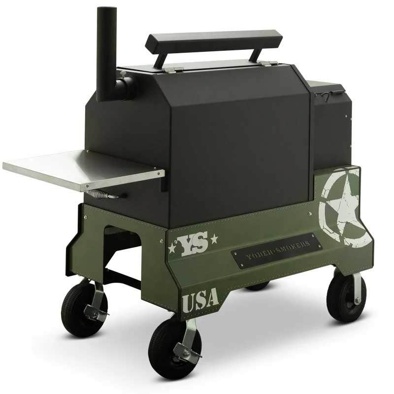 Yoder Smokers YS640 Competition Cart Magnetic Wrap - Military Green Outdoor Grill Accessories 12029999