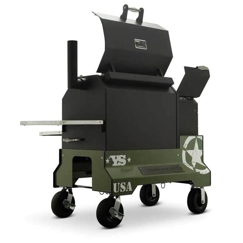 Yoder Smokers YS640 Competition Cart Magnetic Wrap - Military Green Outdoor Grill Accessories 12029999