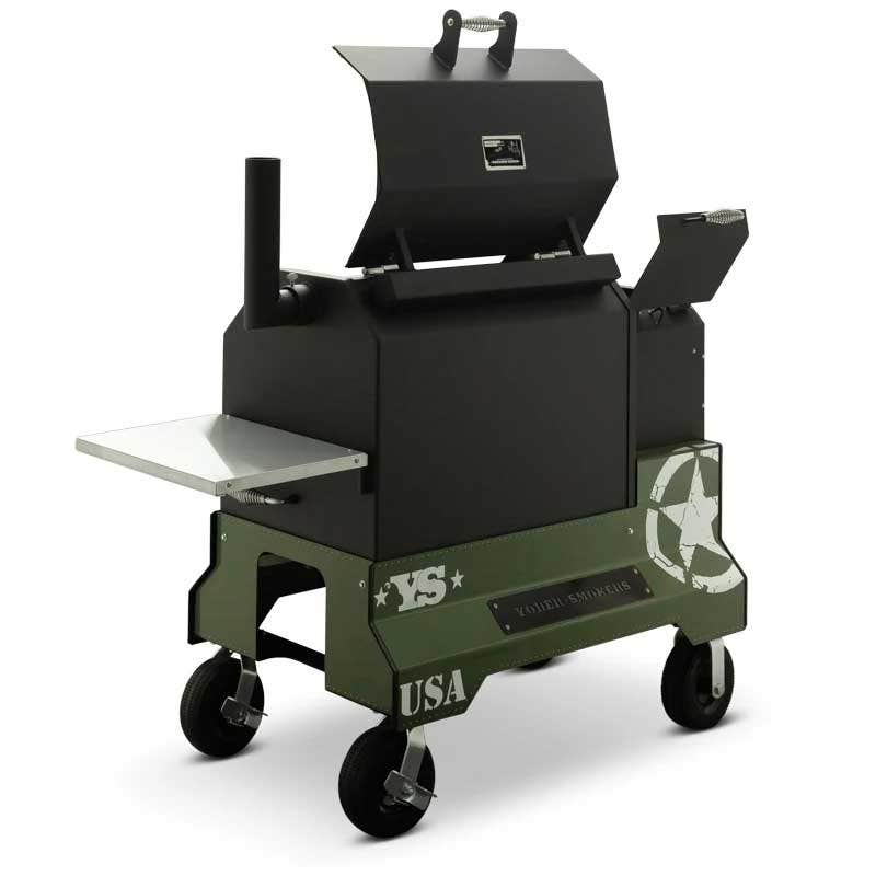 Yoder Smokers YS640 Competition Cart Magnetic Wrap - Military Green Outdoor Grill Accessories 12029999