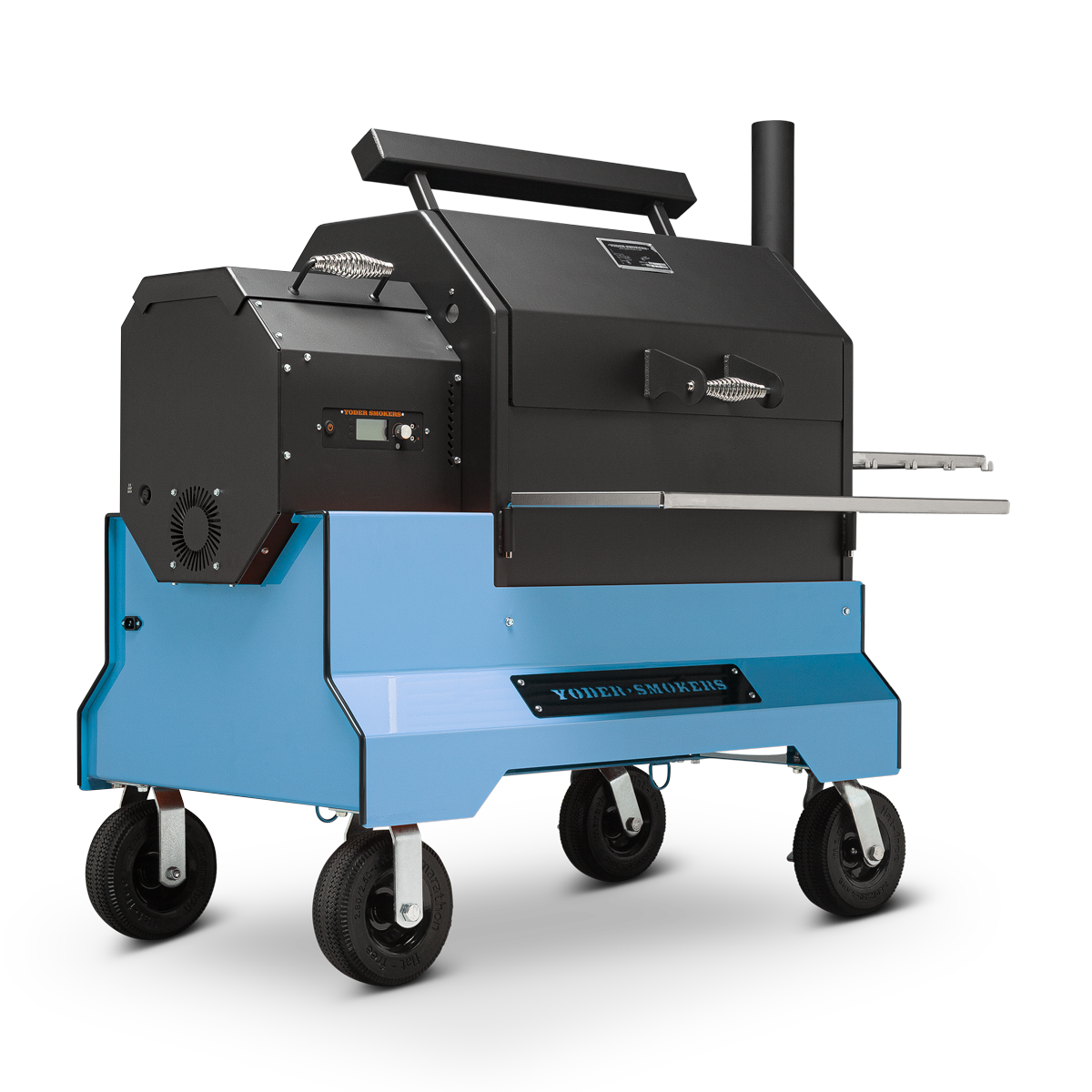 Yoder Smokers YS640s Pellet Grill Limited Edition Colors Outdoor Grills Cerulean Blue 12034648
