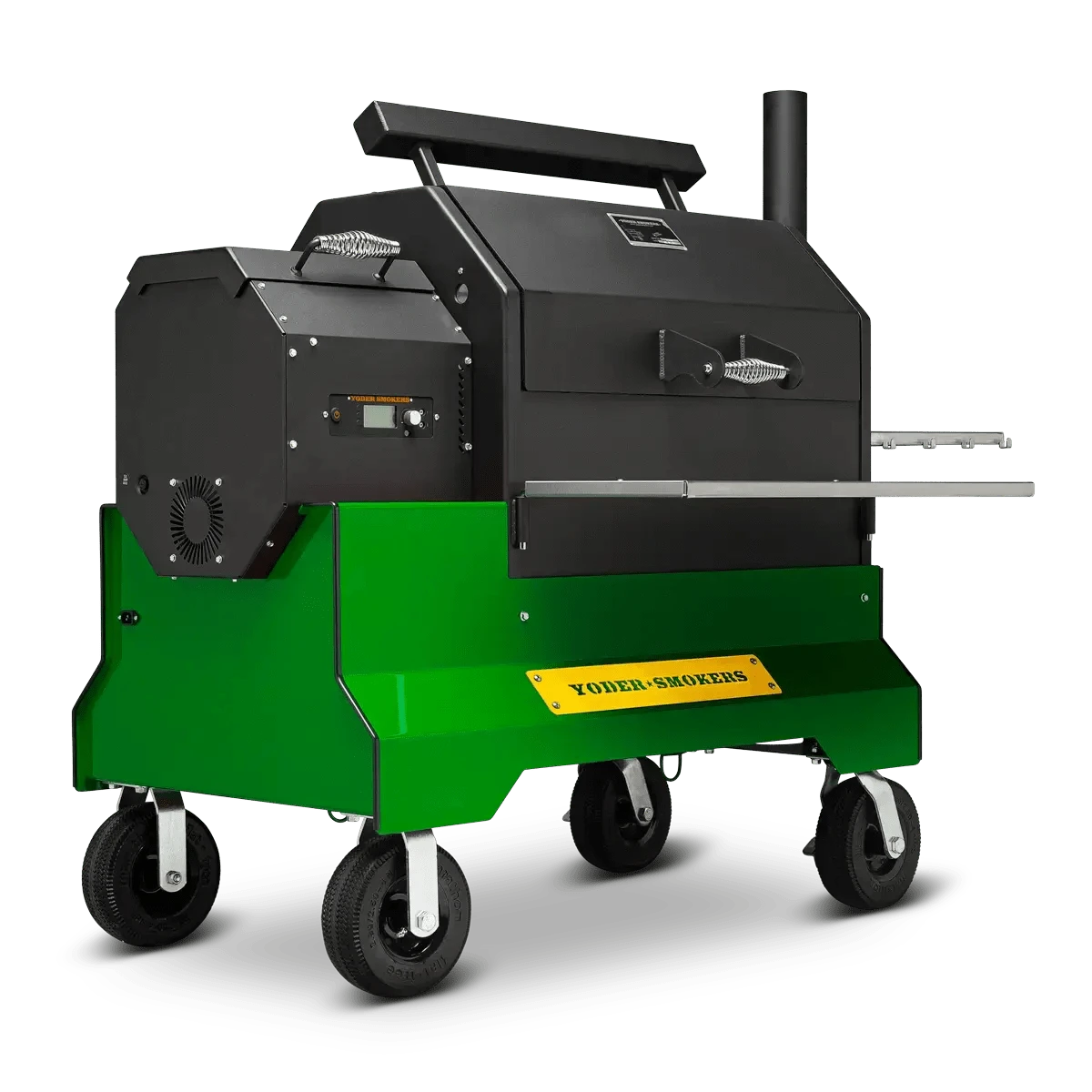 Yoder Smokers YS640s Pellet Grill on Competition Cart Limited Edition Colors Outdoor Grills Green 12034647