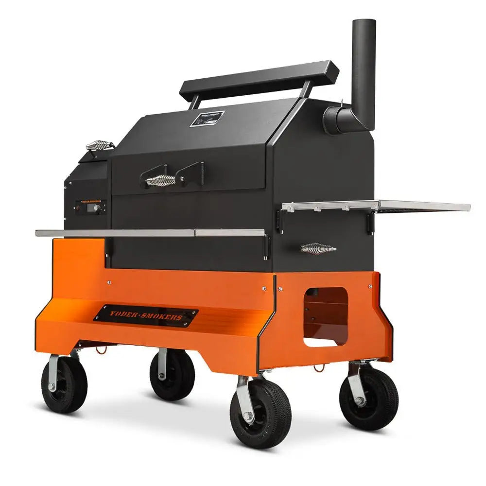 Yoder Smokers YS640s Pellet Grill on Competition Cart Outdoor Grills