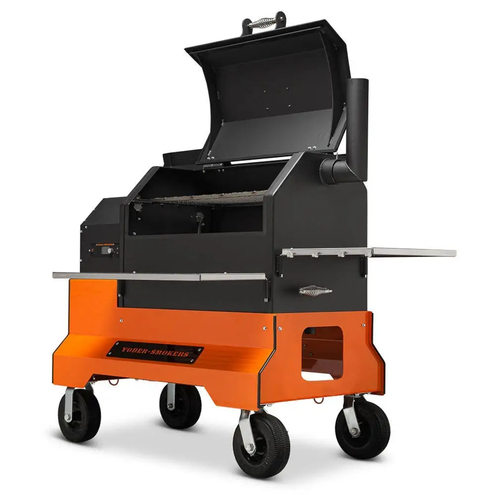 Yoder Smokers YS640s Pellet Grill on Competition Cart Outdoor Grills