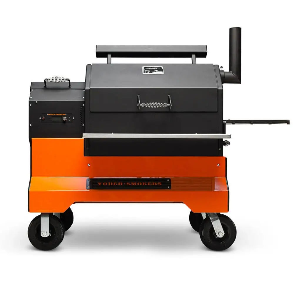 Yoder Smokers YS640s Pellet Grill on Competition Cart Outdoor Grills