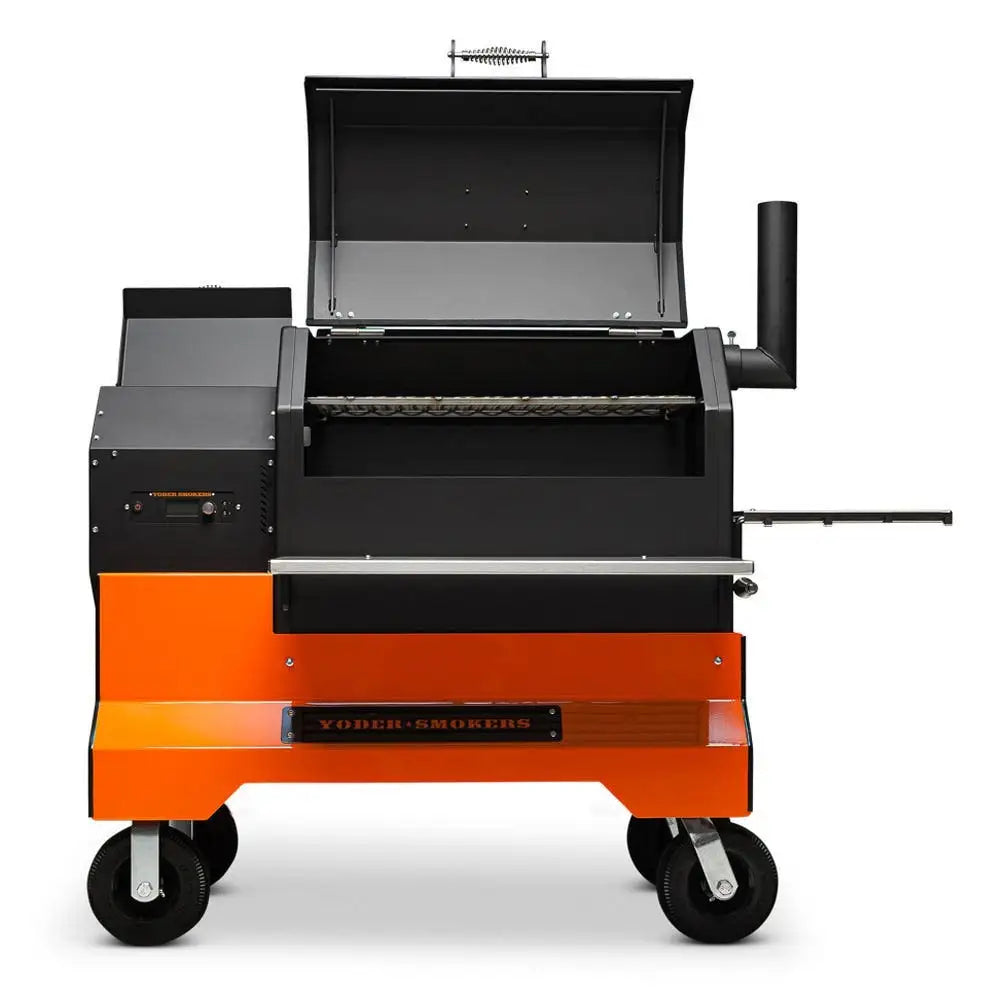 Yoder Smokers YS640s Pellet Grill on Competition Cart Outdoor Grills