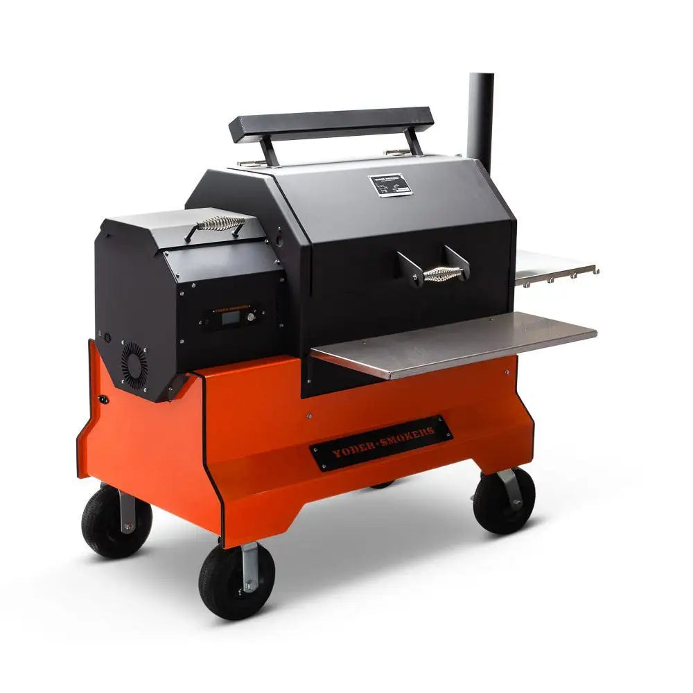 Yoder Smokers YS640s Pellet Grill on Competition Cart Outdoor Grills